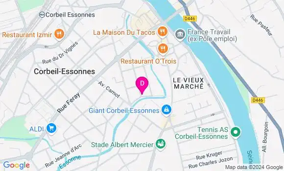 Localisation Fabrice Gaspar