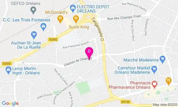 Localisation Odete Carvalho