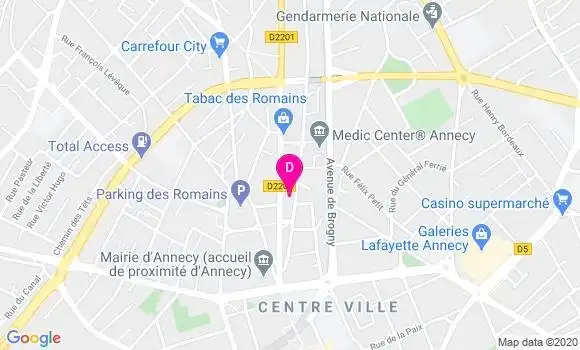 Localisation Agathe Benard