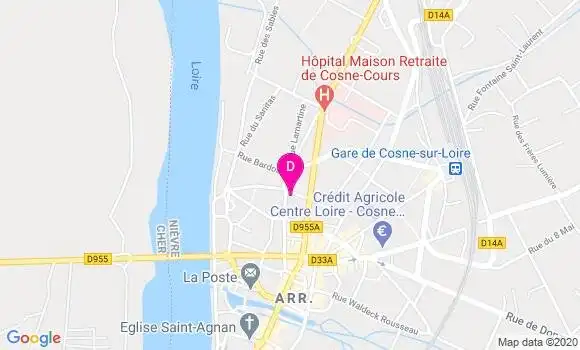 Localisation Isabelle Buchet Fregeai