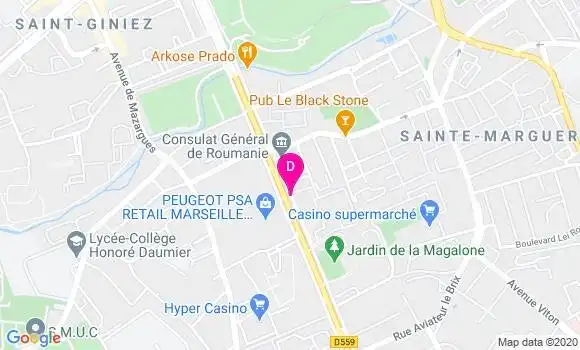 Localisation Ghislaine Fratani Duboe