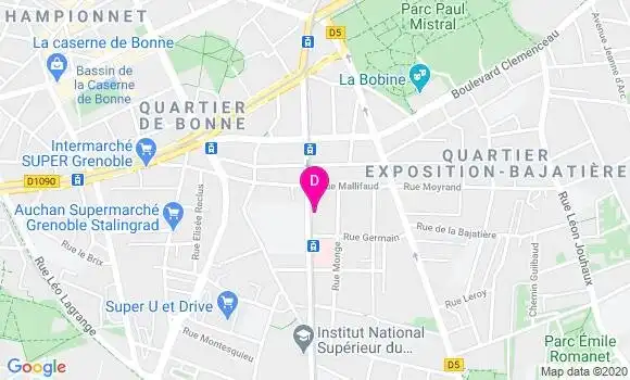 Localisation Isabelle Moreaux