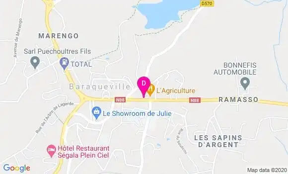 Localisation Marie Cecile Cadars