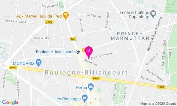 Localisation Aurore Blanc
