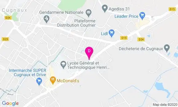 Localisation Liliane Lacaze