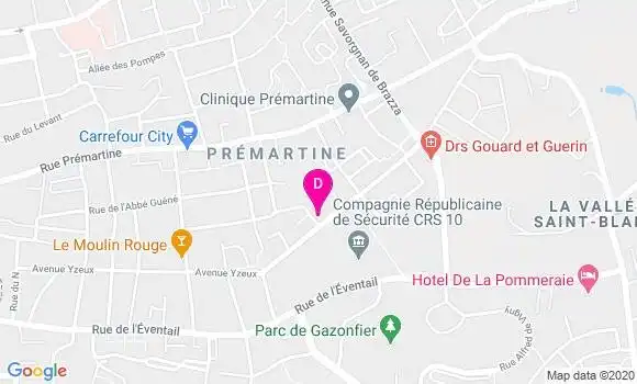 Localisation Antoine Hirardot