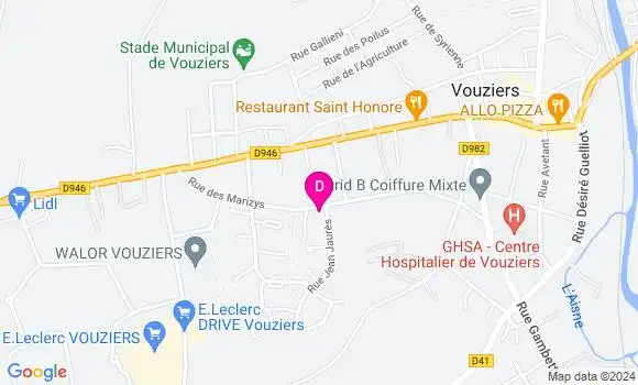 Localisation Aurore Tristant