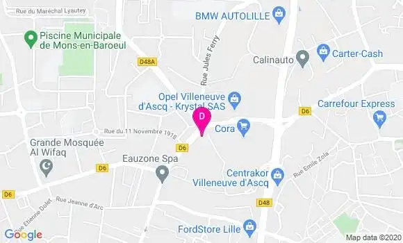 Localisation Augustin Ghesquiere Dierickx