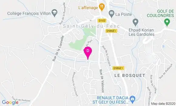 Localisation Blandine Romestand