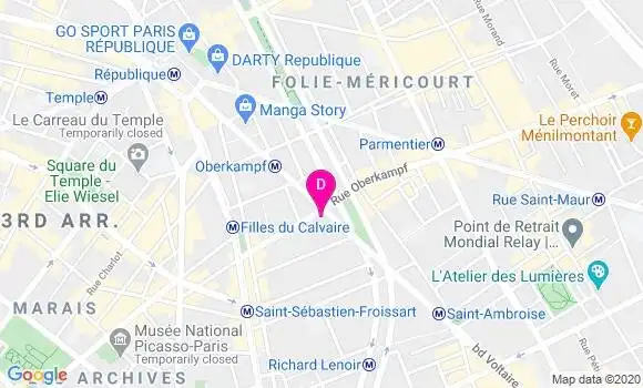 Localisation Perrine Bernard