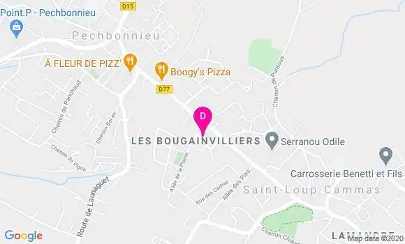 Localisation Benedicte Pauly Lafontan