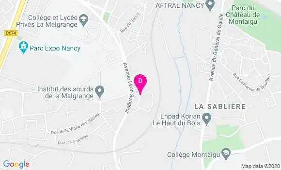 Localisation Aline Houvion