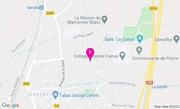Localisation Jeremy Tallier