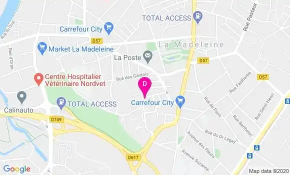 Localisation Armelle Thyvaert Tesse
