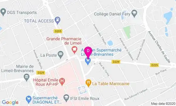 Localisation Nicole Meguira