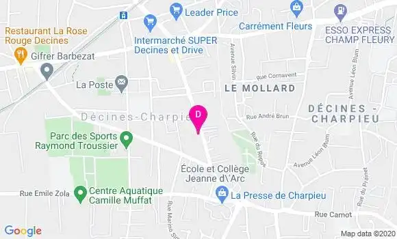 Localisation Sarah Chauty