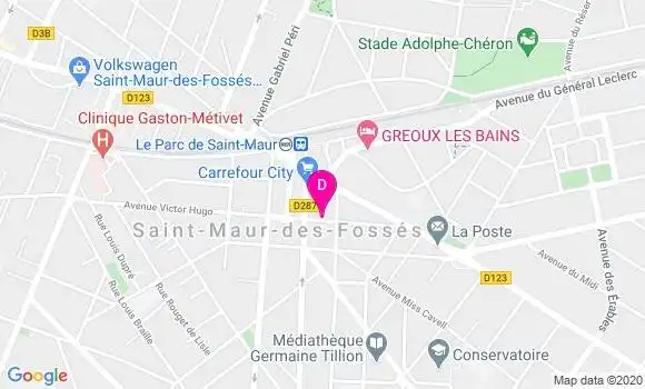 Localisation Sabine Cohen Scali