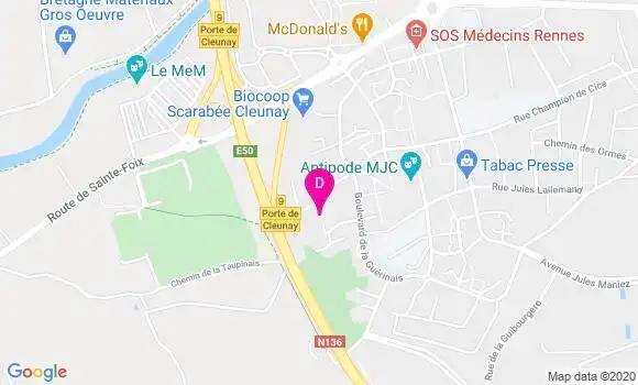 Localisation Gina Martin
