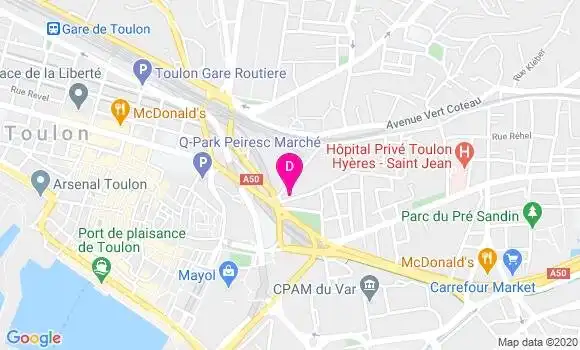 Localisation Arianna D Elia Coulon
