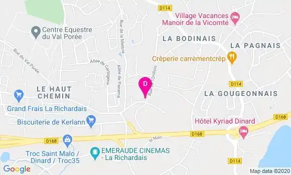 Localisation Hubert Gaultier De Carville
