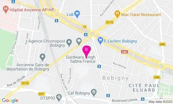 Localisation Sandrine Lallemand