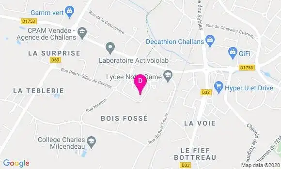 Localisation Franck Martin