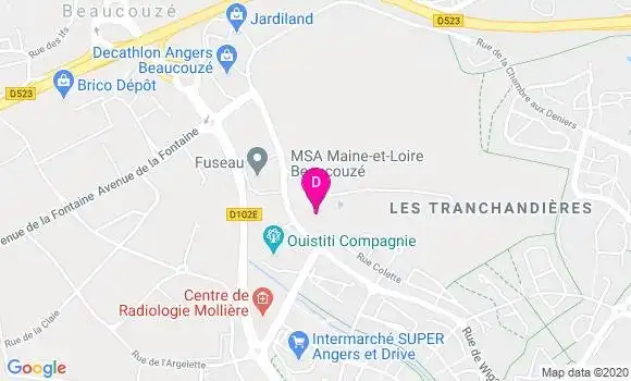 Localisation Benedicte Le Bigot Pousset