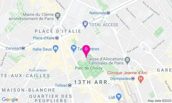 Localisation Lise Maudua Delva