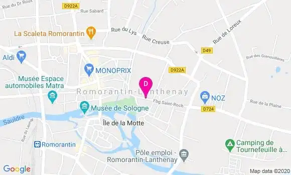 Localisation Charlotte Baudouin