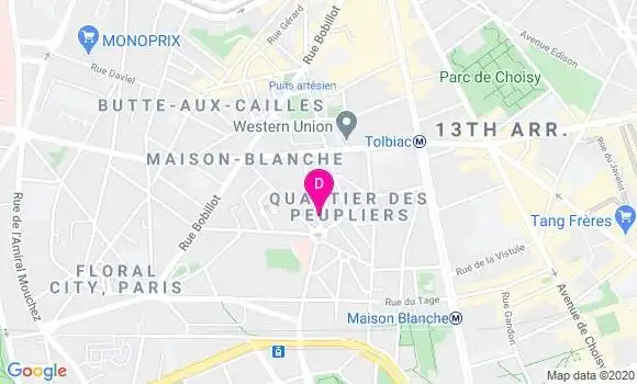 Localisation Brigitte Tichadou