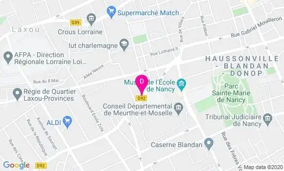Localisation Emilie Husson