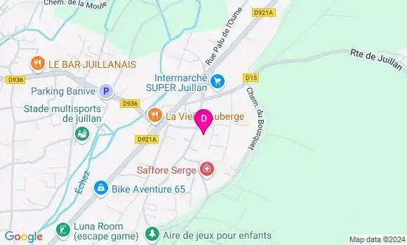 Localisation Pierre Bilhere Dieuzeide