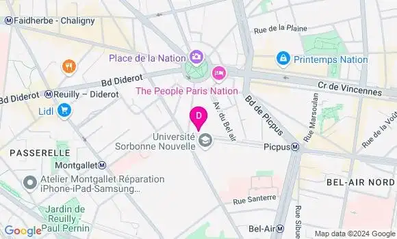 Localisation Justine Perony