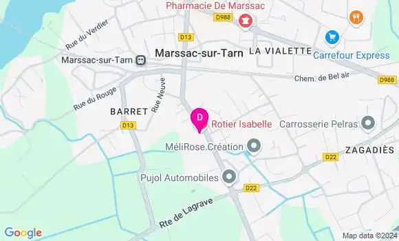 Localisation Laure Marre