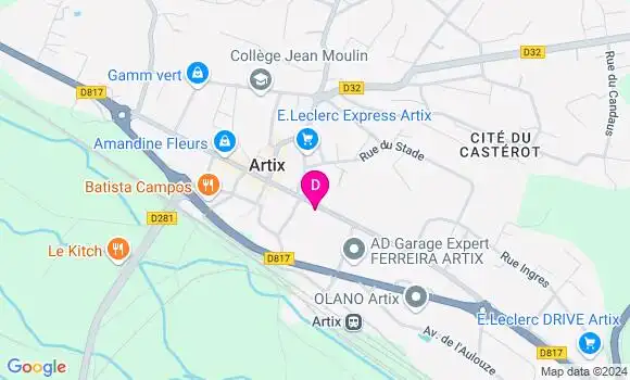 Localisation Camille Grandati