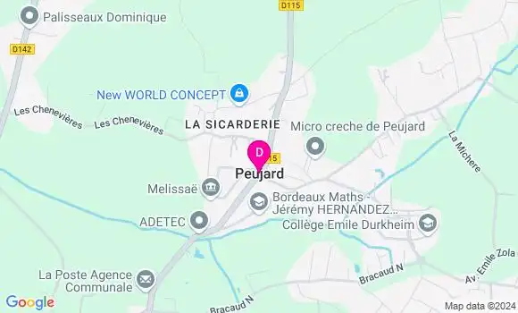 Localisation Margaux Baraille