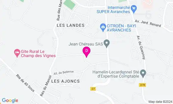Localisation Margaux Cornee