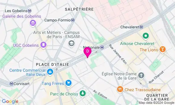 Localisation Ines Noui Mehidi