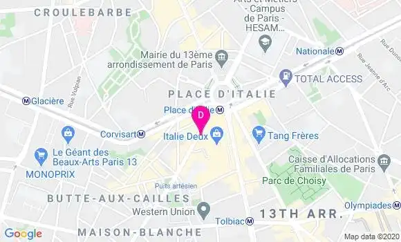 Localisation Isabelle Attia