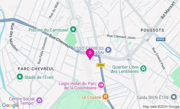 Localisation Alexandre Leriche