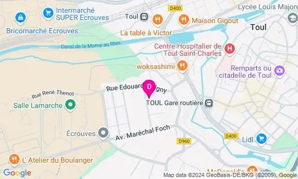 Localisation Jeanne Dillenseger