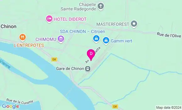 Localisation Lydie Brunet