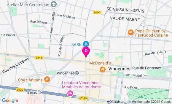 Localisation Ann Clothilde Bernhardt