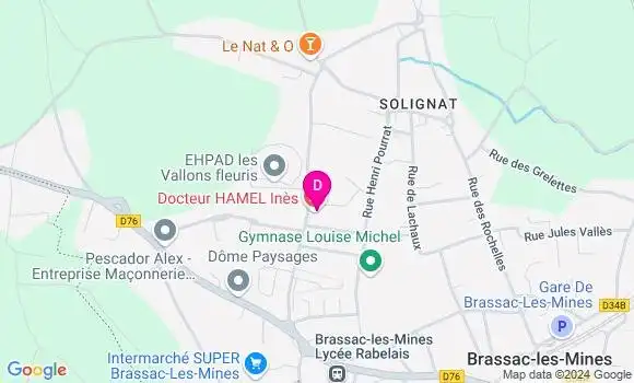 Localisation Ines Hamel