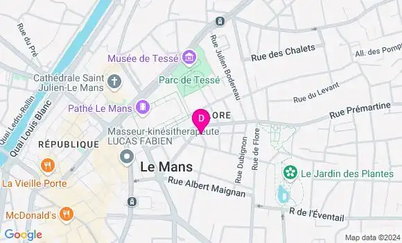 Localisation Blandine Alexandre