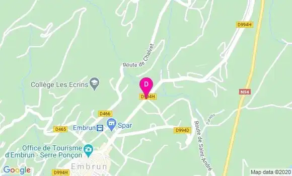 Localisation Ambre Simon