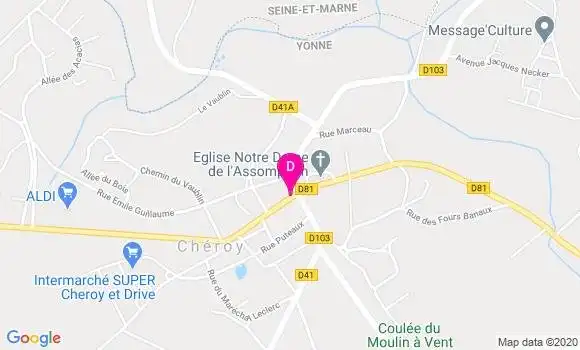 Localisation Yolande Charron