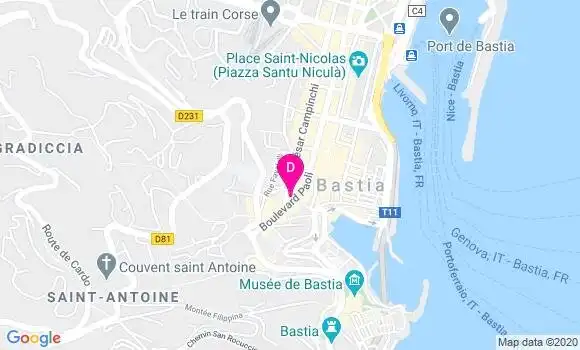 Localisation Marc Antoine Giusti