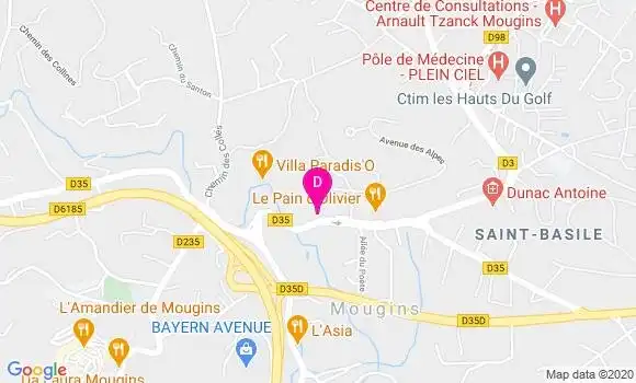 Localisation Coralie Occelli
