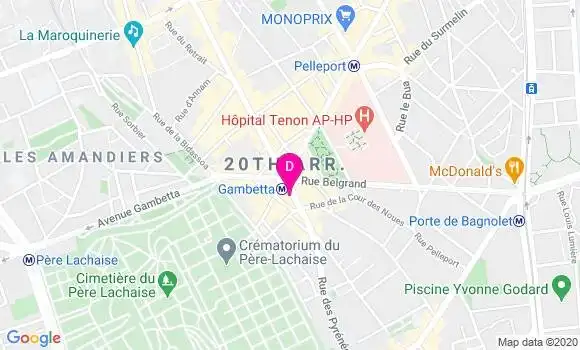 Localisation Laurence Ouakil Fraidenraich